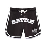 Worldwide Football Brand Patch Mesh Shorts by Battle Sports