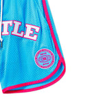 Worldwide Football Brand Patch Mesh Shorts by Battle Sports