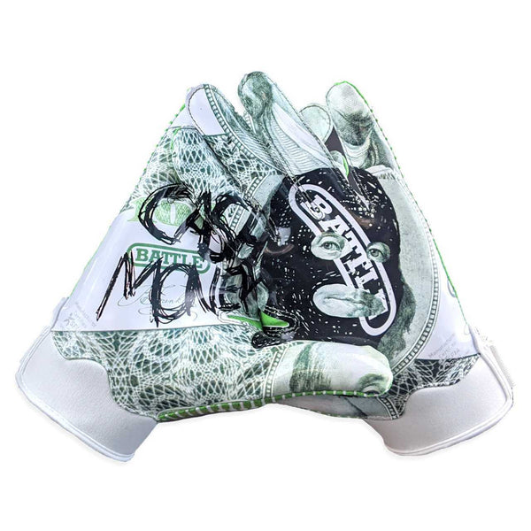 Cash Money Doom 1.0 Receiver Football Gloves by Battle Sports