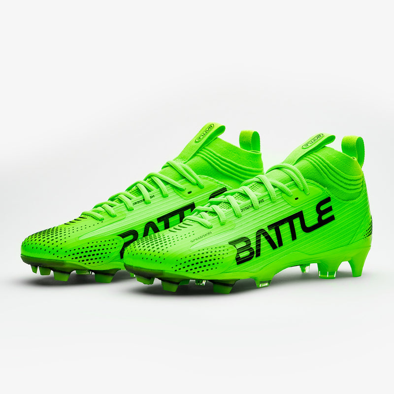 Neon Green AstroFly Cleats by Battle Sports