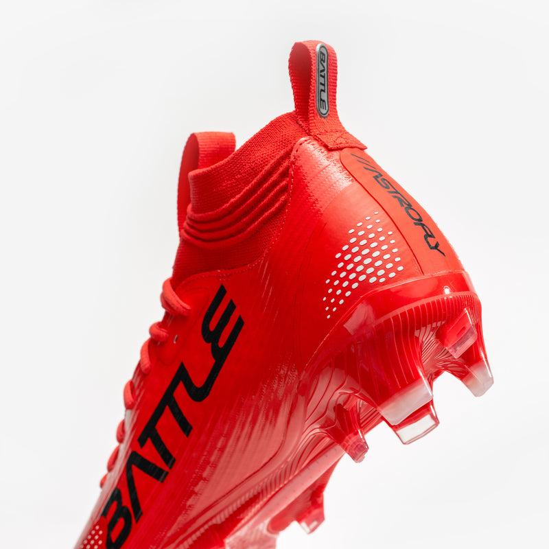 Red AstroFly Cleats by Battle Sports
