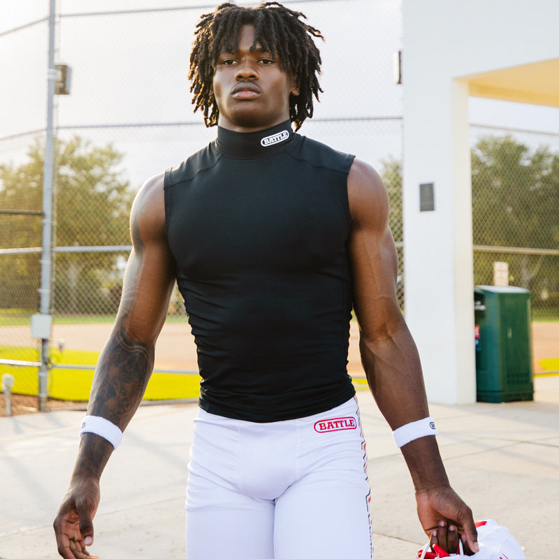 Mock Neck PRO Sleeveless Compression by Battle Sports
