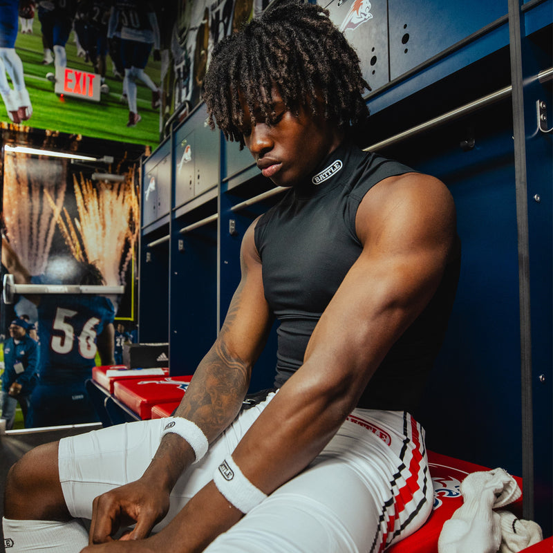 Mock Neck PRO Sleeveless Compression by Battle Sports