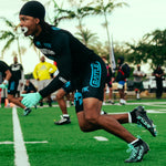Black with Aqua Logo
