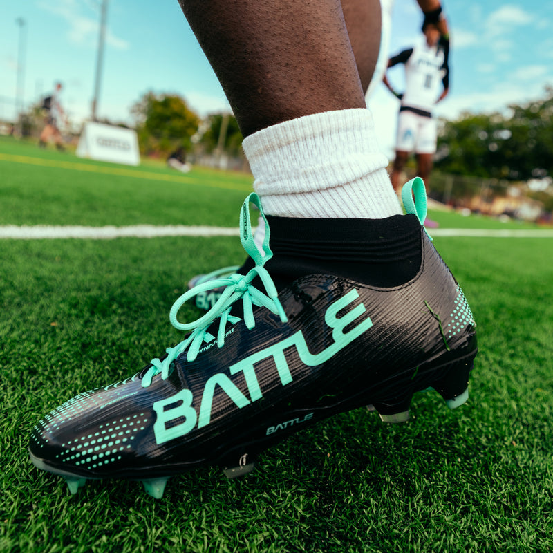 Black with Aqua Logo
