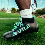 Black with Aqua Logo