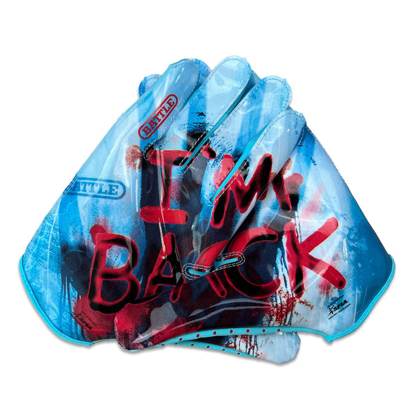 I'm Back Doom Speed Receiver Football Gloves by Battle Sports