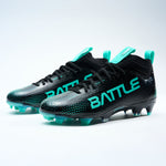 Black with Aqua Logo