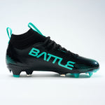 Black with Aqua Logo
