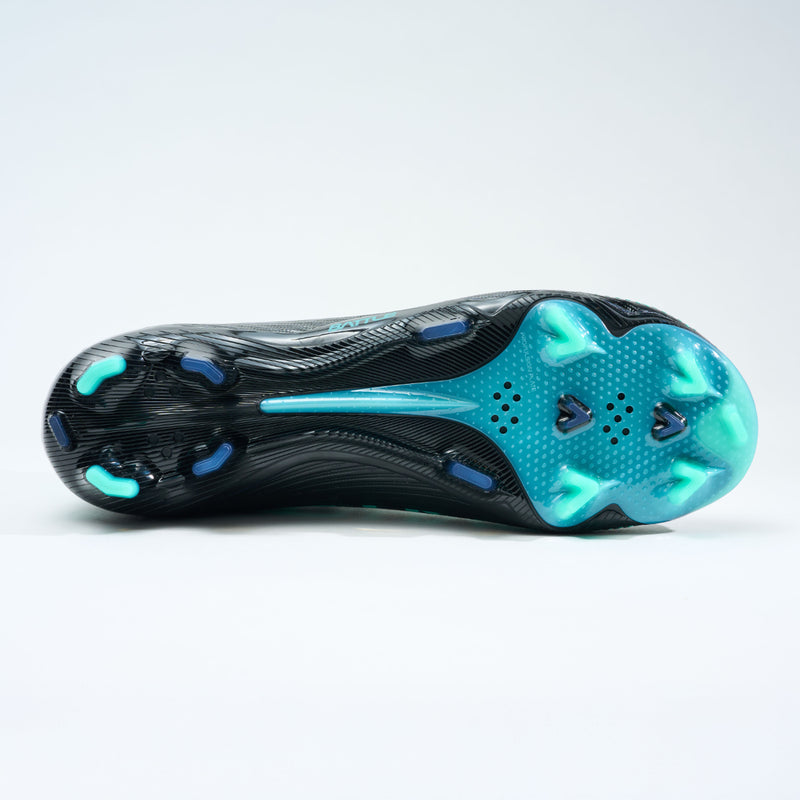 Black with Aqua Logo