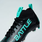 Black with Aqua Logo