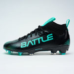Black with Aqua Logo