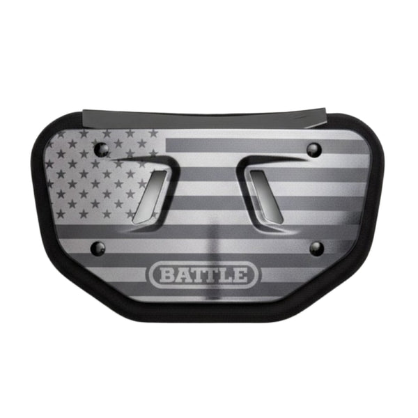 USA Flag Black Ops Football Back Plate - Youth
